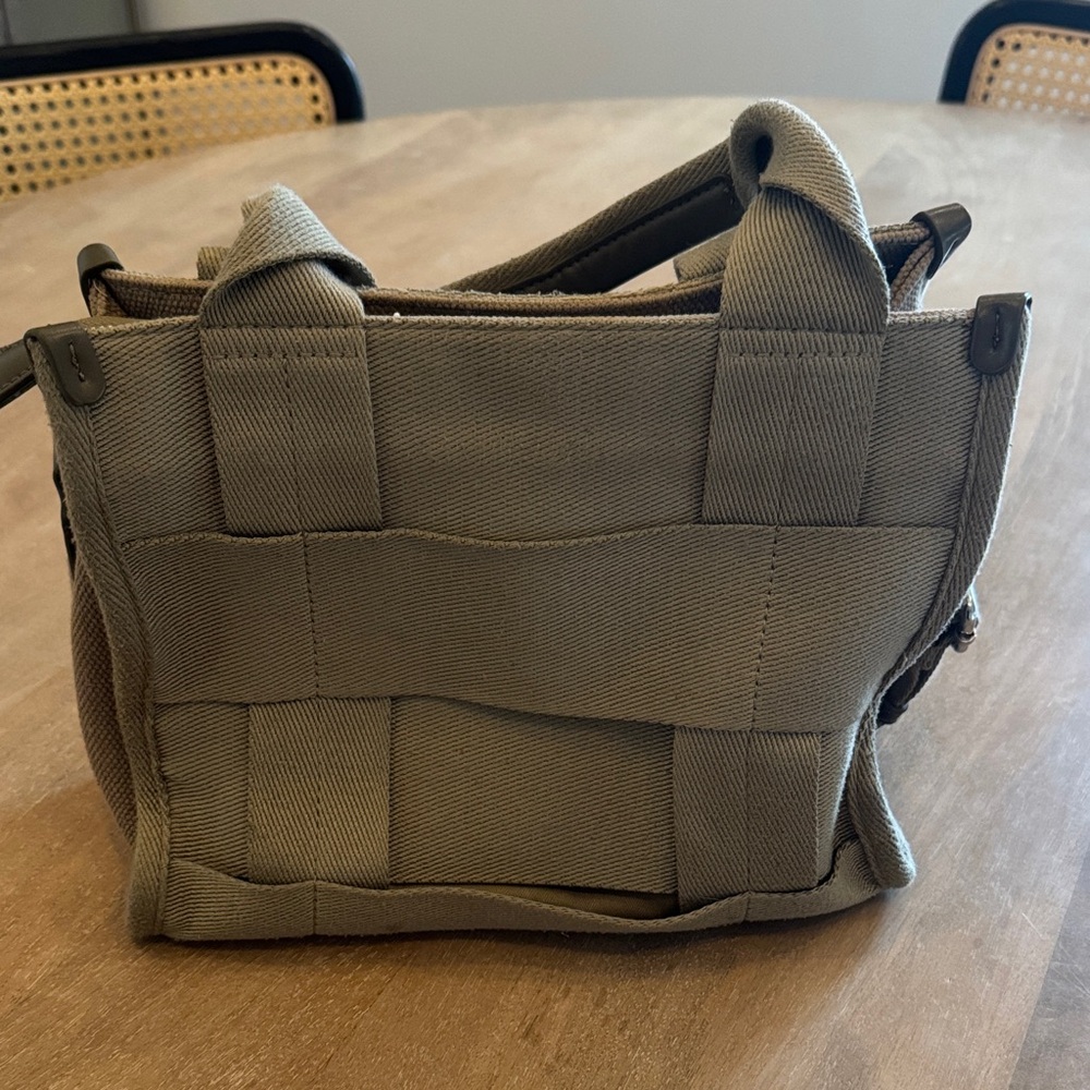Zara canvas utility handbag